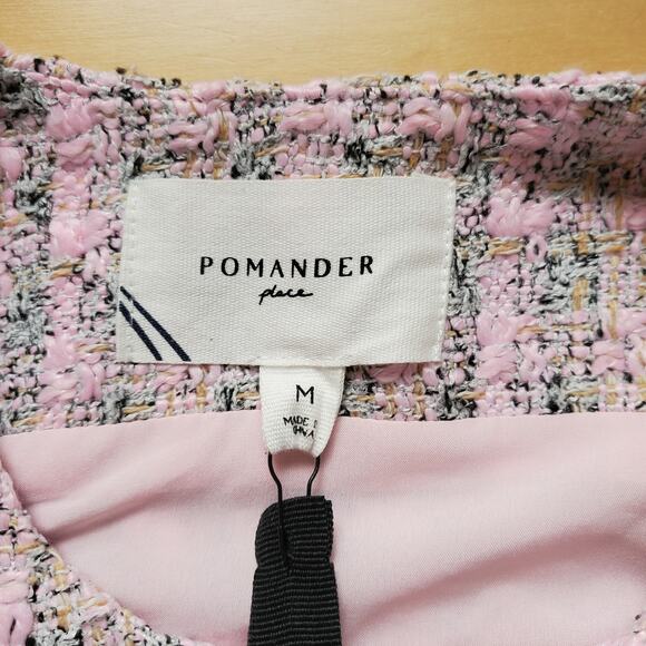 Tuckernuck Pomander Place Ethereal Tweed Bianca Dress Pink B1433 Size Medium New - Picture 8 of 11